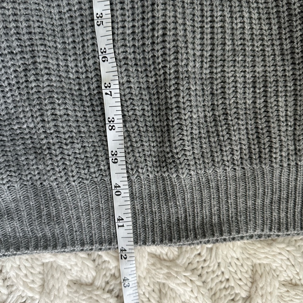 Vine and Love Gray Long Sleeve Sweater Dress - Picture 5 of 10